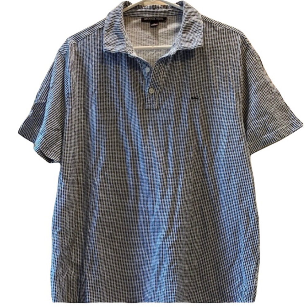 Michael Kors Mens Checkered Polo!!
